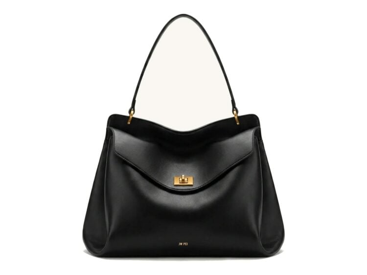 JW PEI Lucia Turn-Lock Shoulder Bag Black