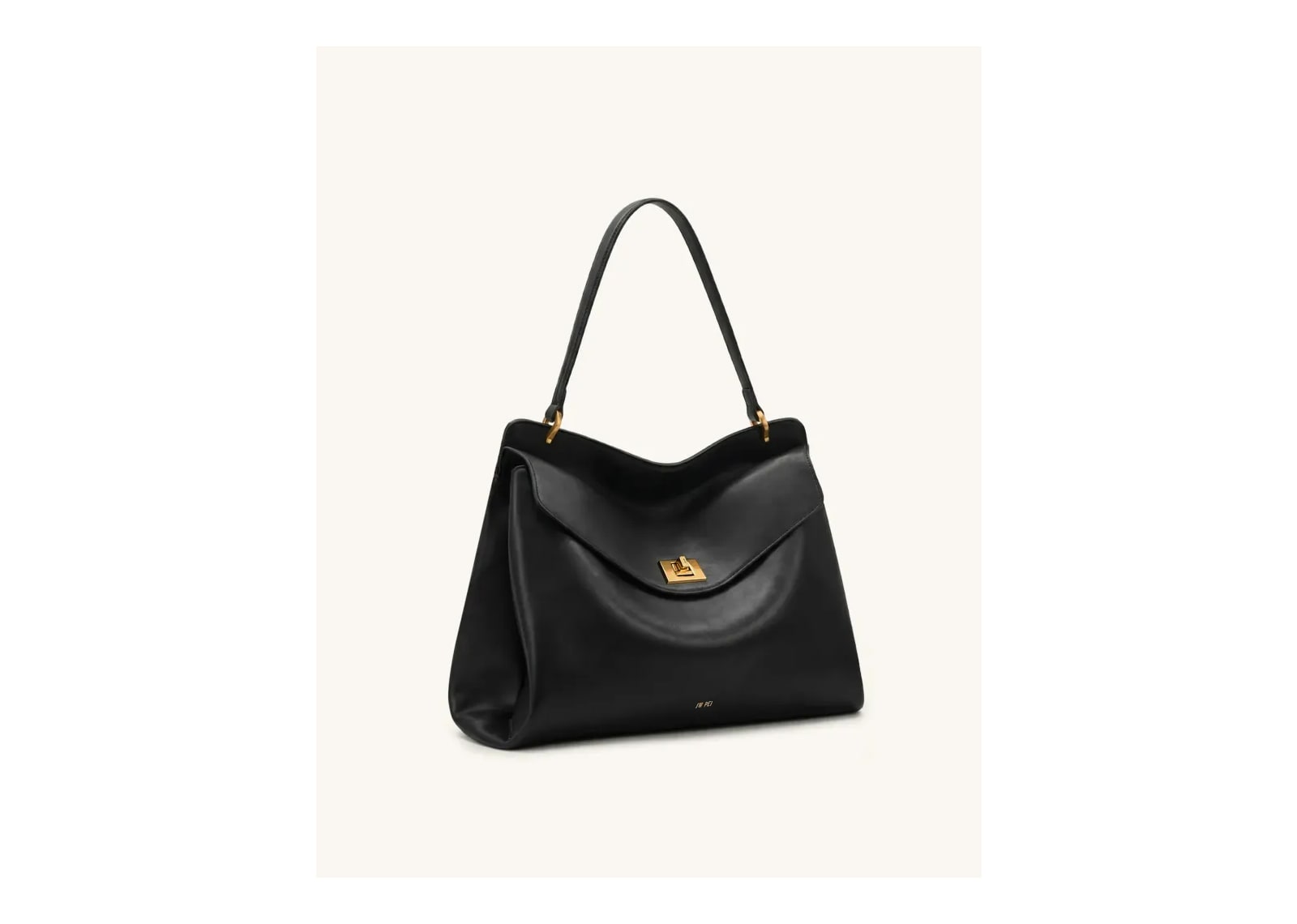 JW PEI Lucia Turn-Lock Shoulder Bag Black - görsel 2