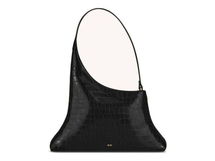 JW PEI Lyra Shoulder Bag Black Croc