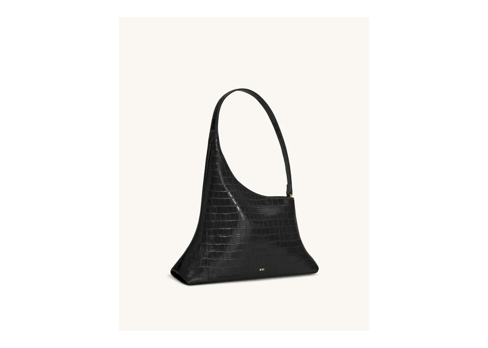 JW PEI Lyra Shoulder Bag Black Croc - görsel 2