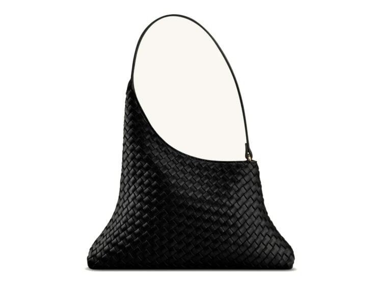 JW PEI Lyra Woven Shoulder Bag Black