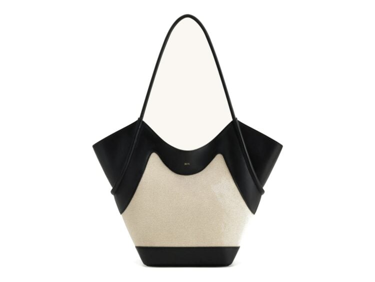 JW PEI Maribel Panel Tote Bag Black Canvas