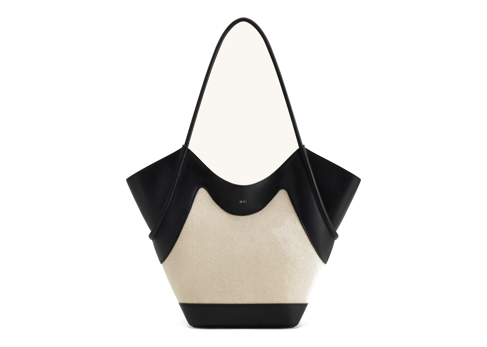JW PEI Maribel Panel Tote Bag Black Canvas