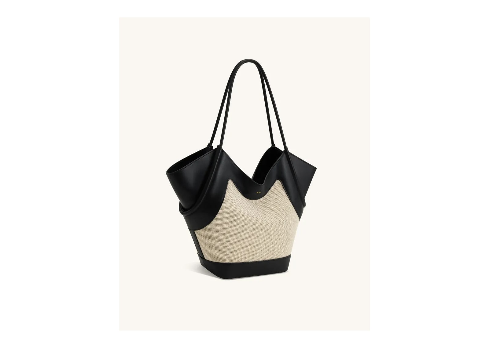 JW PEI Maribel Panel Tote Bag Black Canvas - görsel 2