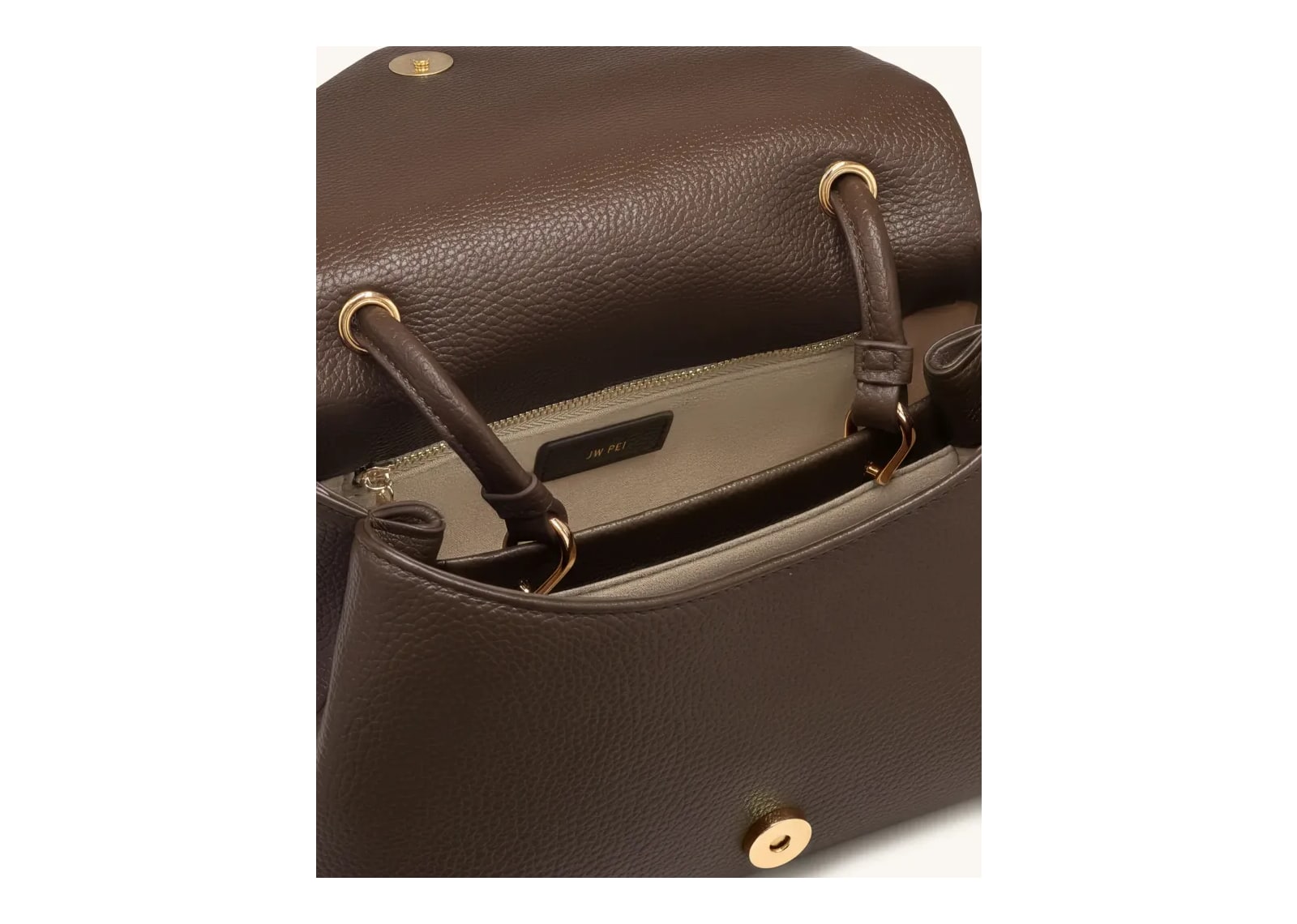 JW PEI Maya Envelope Shoulder Bag Brown - görsel 4