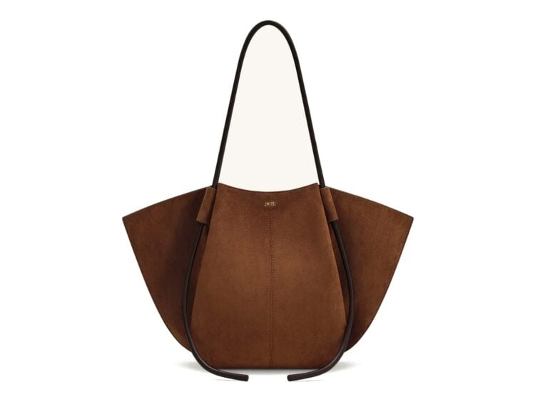 JW PEI Nala Faux Suede Wide Tote Bag Brown