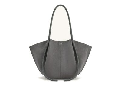 JW PEI Nala Faux Suede Wide Tote Bag Dark Gray