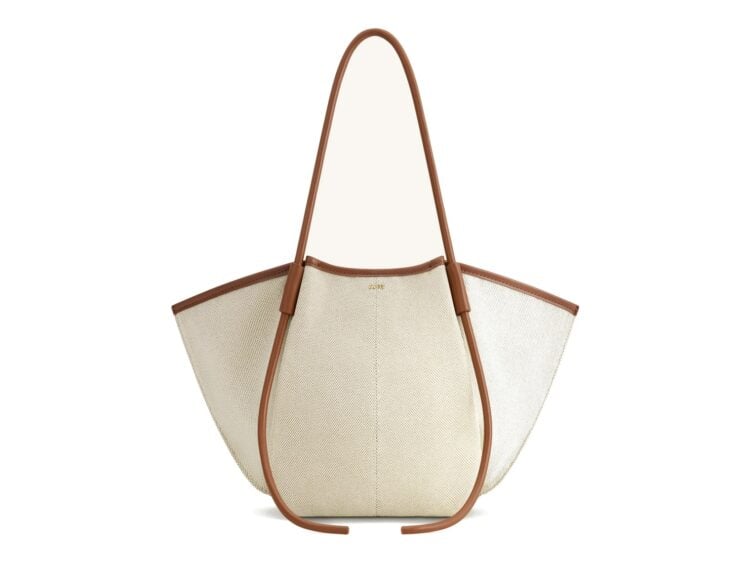 JW PEI Nala Wide Tote Bag Brown Canvas