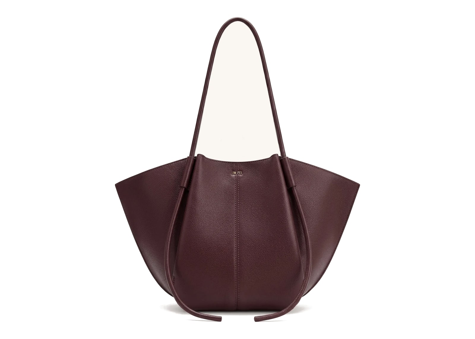 JW PEI Nala Wide Tote Bag Deep Burgundy