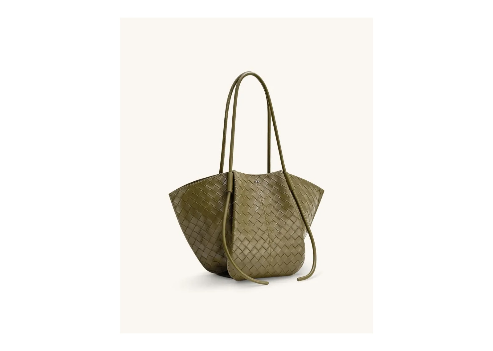 JW PEI Nala Wide Weave Texture Tote Bag Olive Green - görsel 2