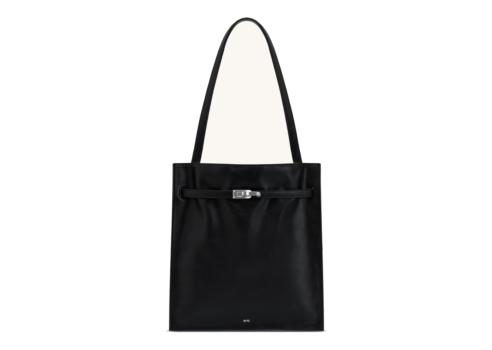 JW PEI Noelle Belted Tote Bag Black