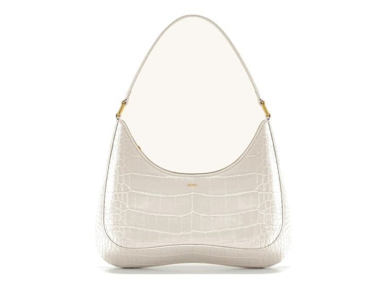 JW PEI Ruby Shoulder Bag White Croc