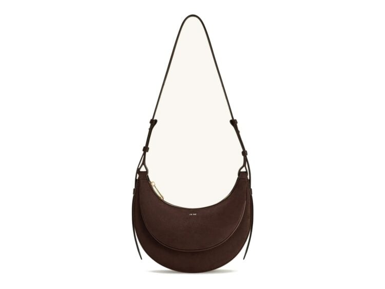 JW PEI Sharon Faux Suede Crossbody Bag Coffee Brown