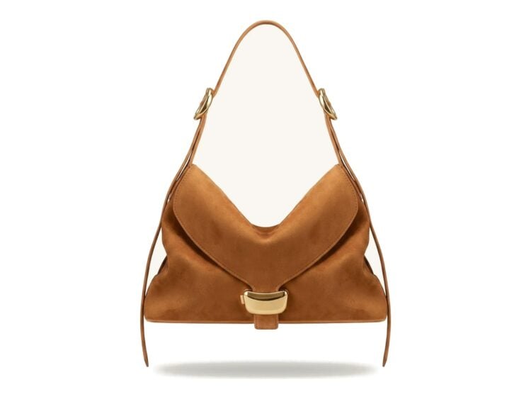 JW PEI Sienna Faux Suede Hobo Bag Brown