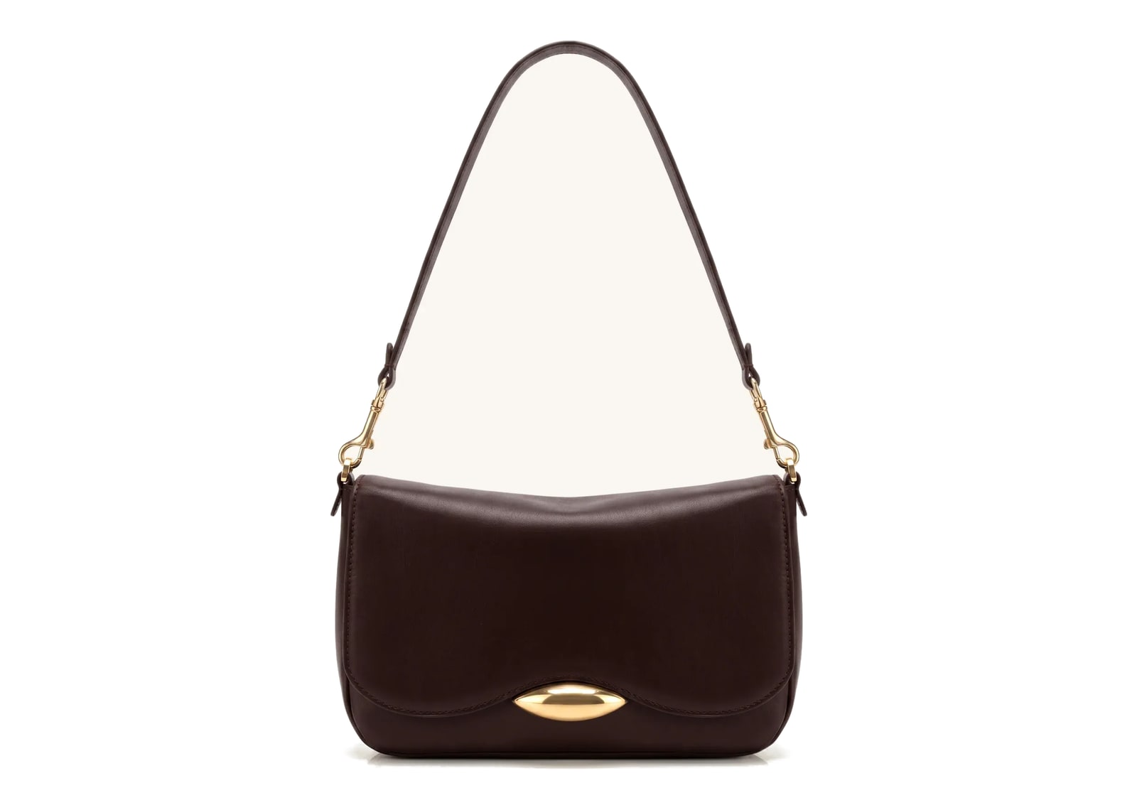 JW PEI Sofia Classic Flap Shoulder Bag Dark Brown