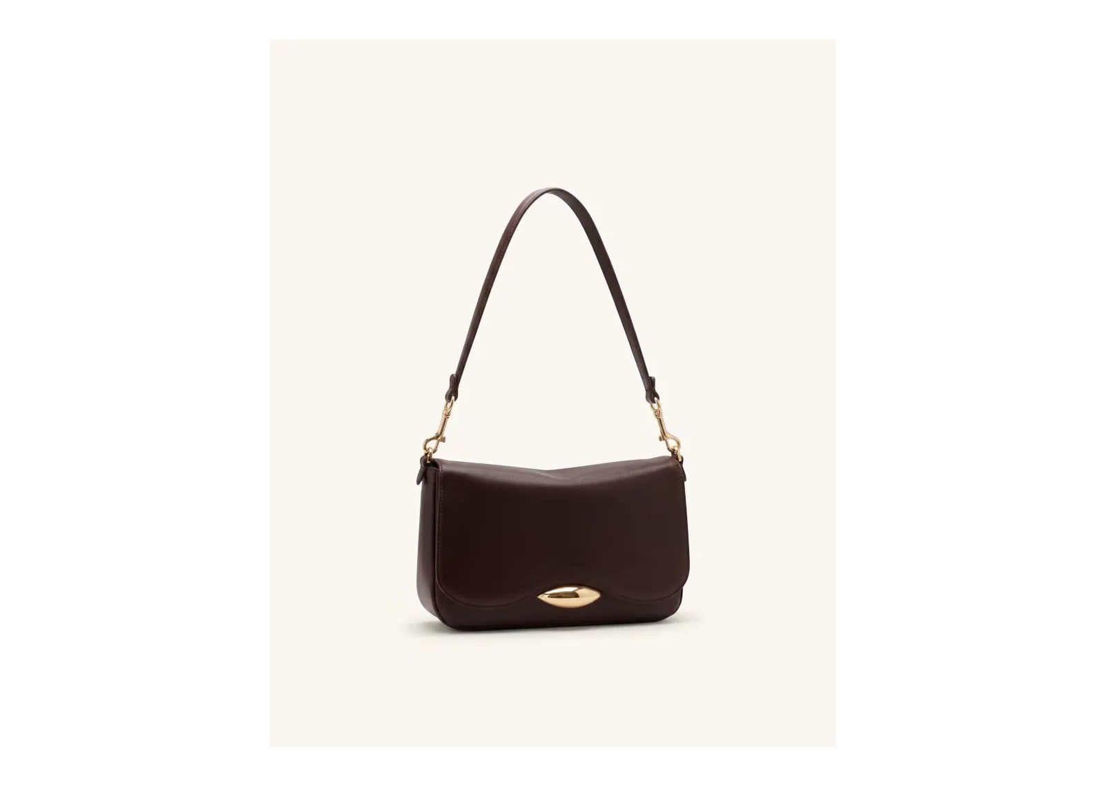 JW PEI Sofia Classic Flap Shoulder Bag Dark Brown - görsel 2