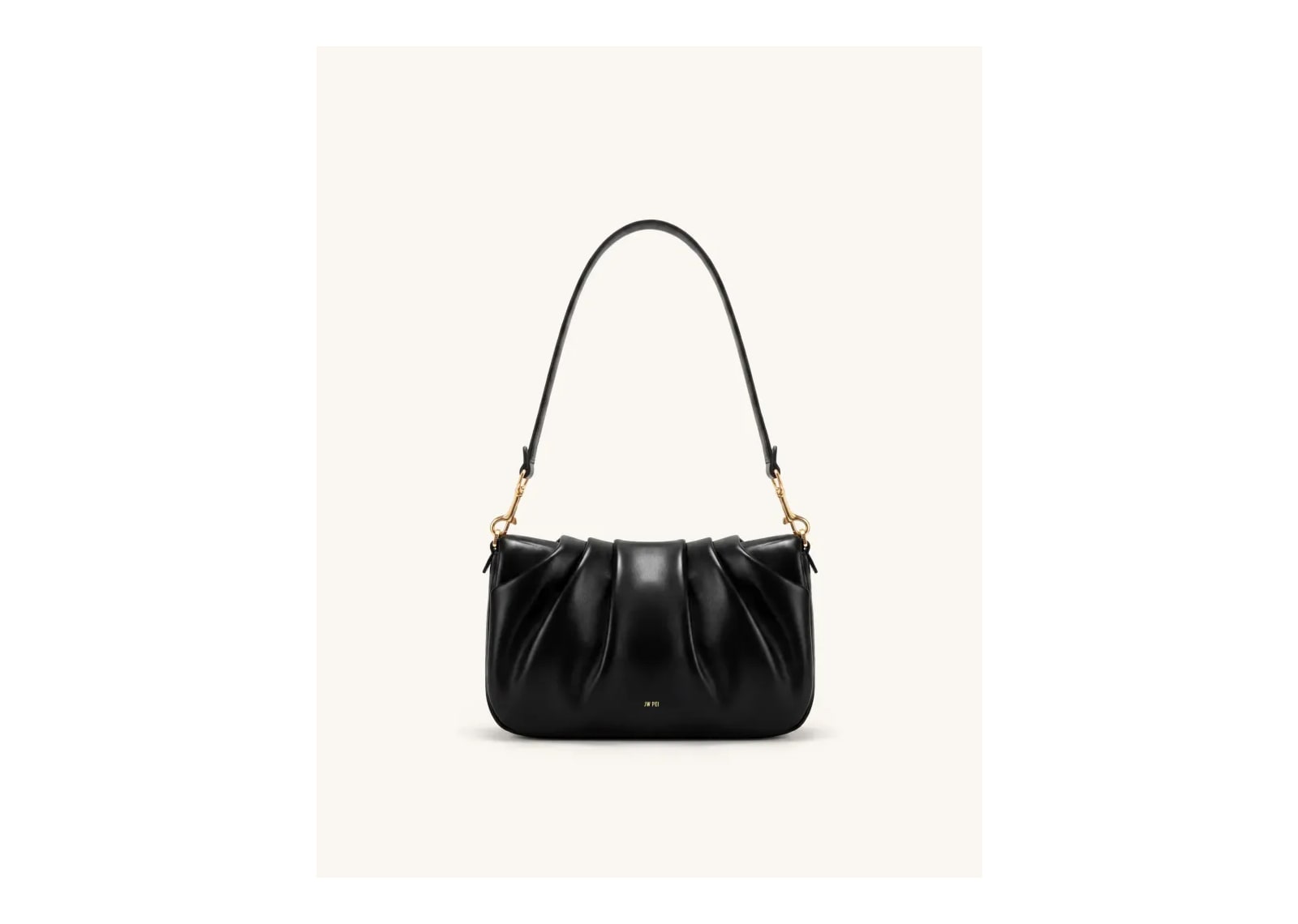 JW PEI Sofia Ruched Shoulder Bag Black - görsel 3