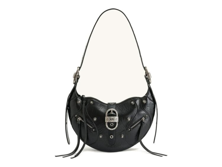 JW PEI Tessa Crushed Shoulder Bag Black