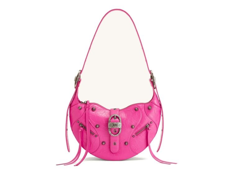 JW PEI Tessa Crushed Shoulder Bag Bright Pink