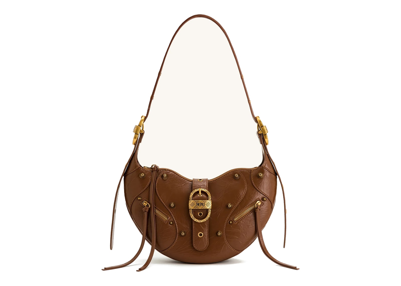 JW PEI Tessa Crushed Shoulder Bag Brown