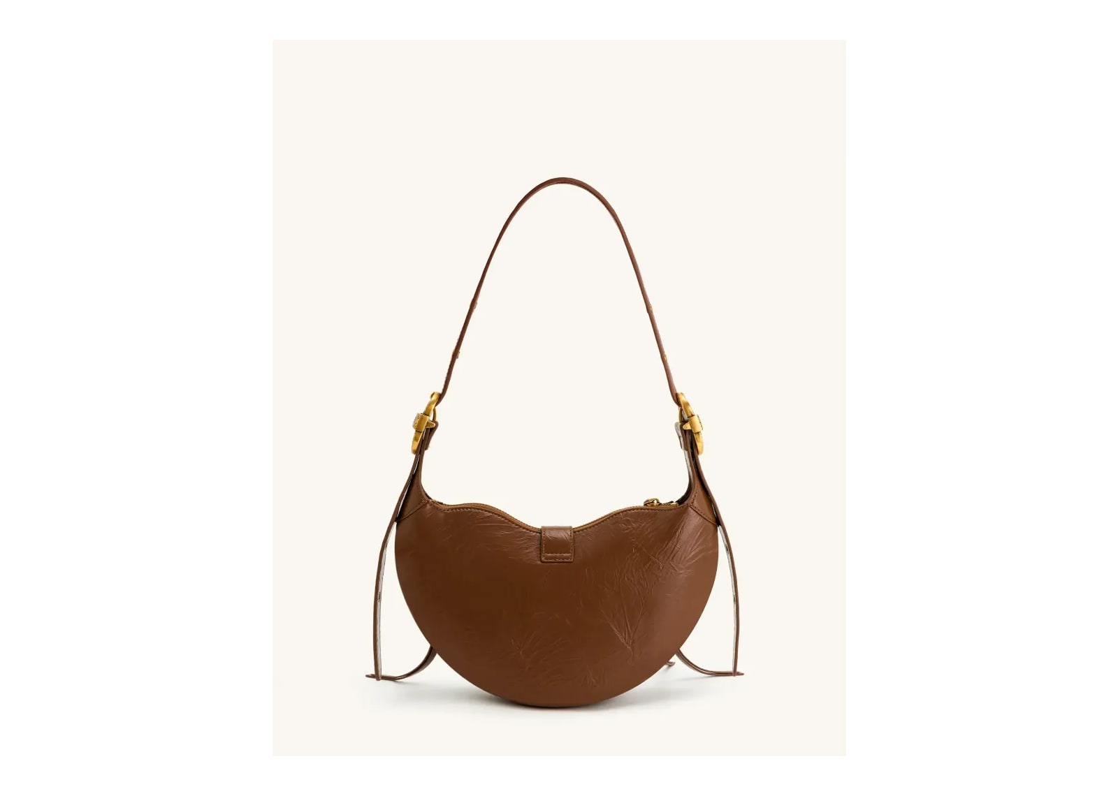 JW PEI Tessa Crushed Shoulder Bag Brown - görsel 3