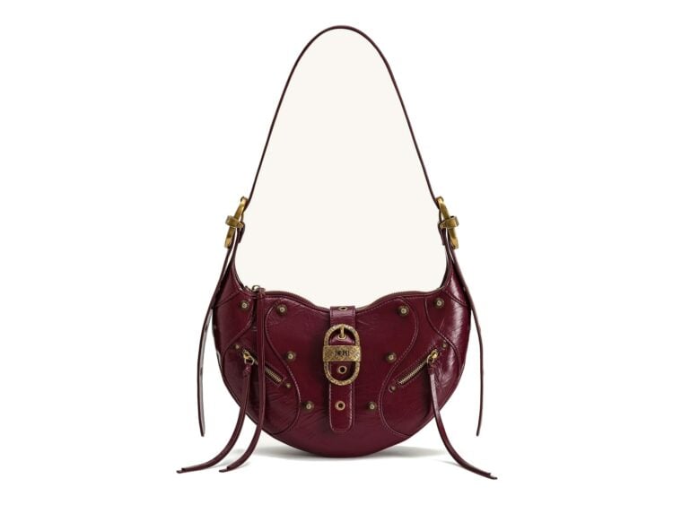 JW PEI Tessa Studded Shoulder Bag Burgundy