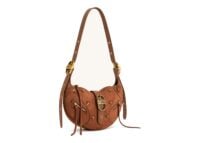 JW PEI Tessa Suede Shoulder Bag Dark Birch Brown