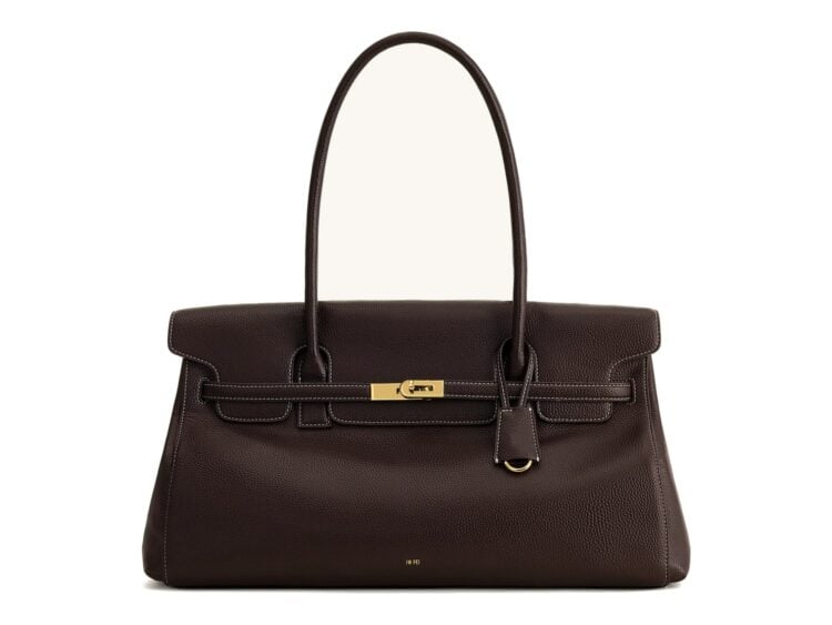 JW PEI Yara Large Shoulder Bag Dark Brown