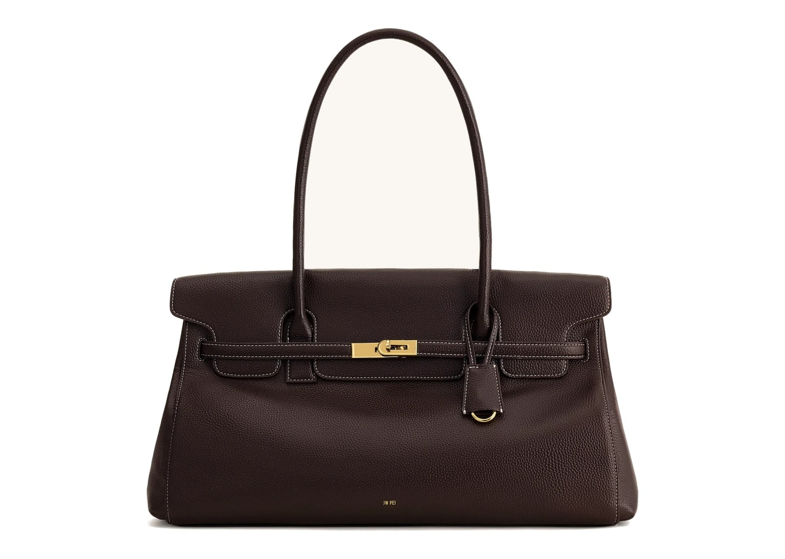 JW PEI Yara Large Shoulder Bag Dark Brown