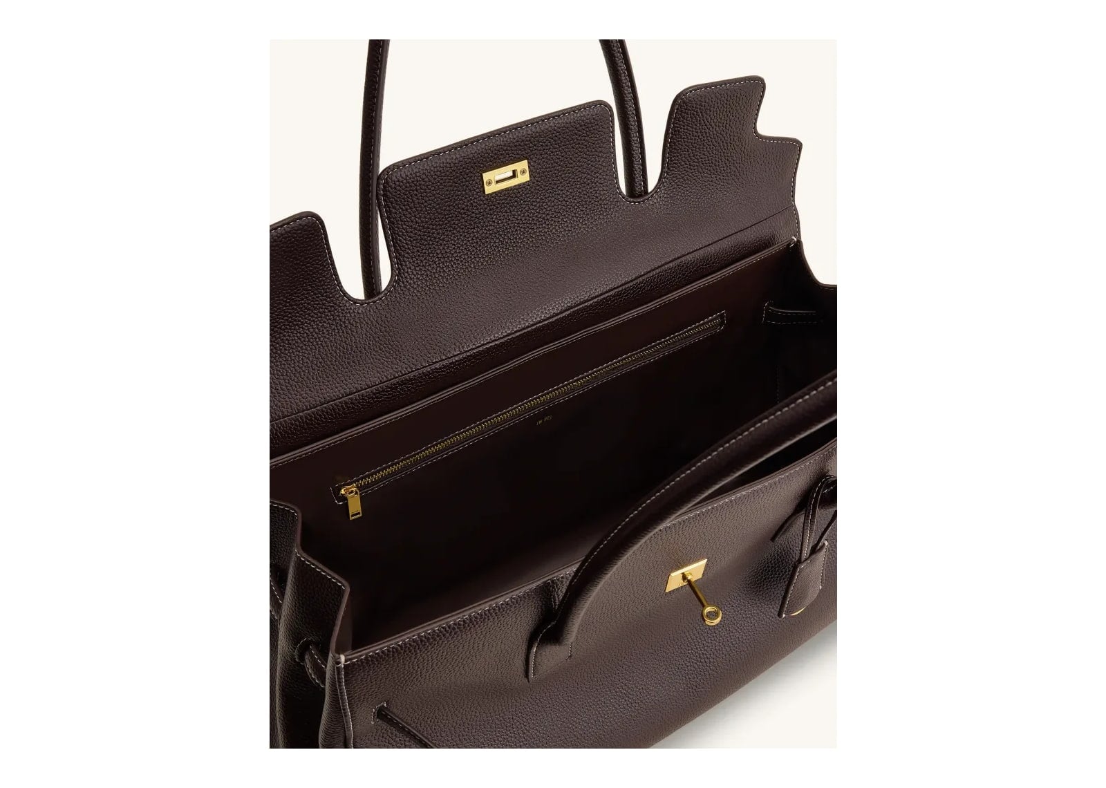 JW PEI Yara Large Shoulder Bag Dark Brown - görsel 4