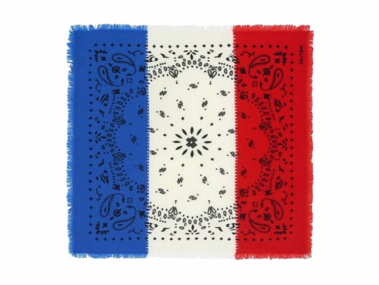 Kujten Bandana Hachi Tricolor White