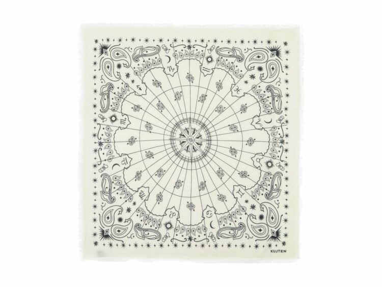 Kujten Extra Large Bandana Effy Astro White