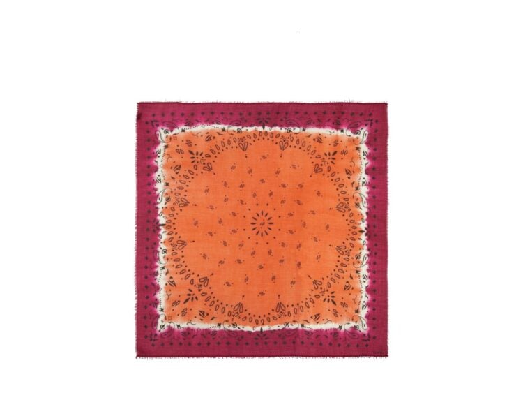 Kujten Extra Large Bandana Effy Square Dye Fuschia