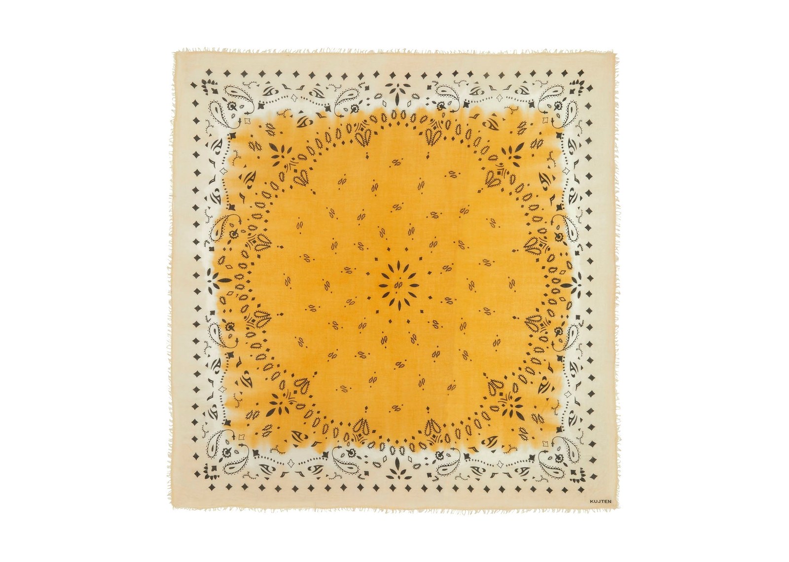 Kujten Extra Large Bandana Effy Square Dye Golden