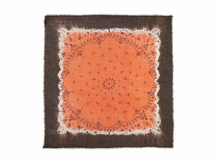 Kujten Extra Large Bandana Effy Square Dye Moka Intense