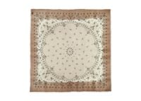Kujten Extra Large Bandana Effy Square Dye Oats White