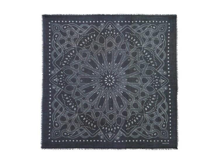 Kujten Extra Large Bandana Effy Zellige Black