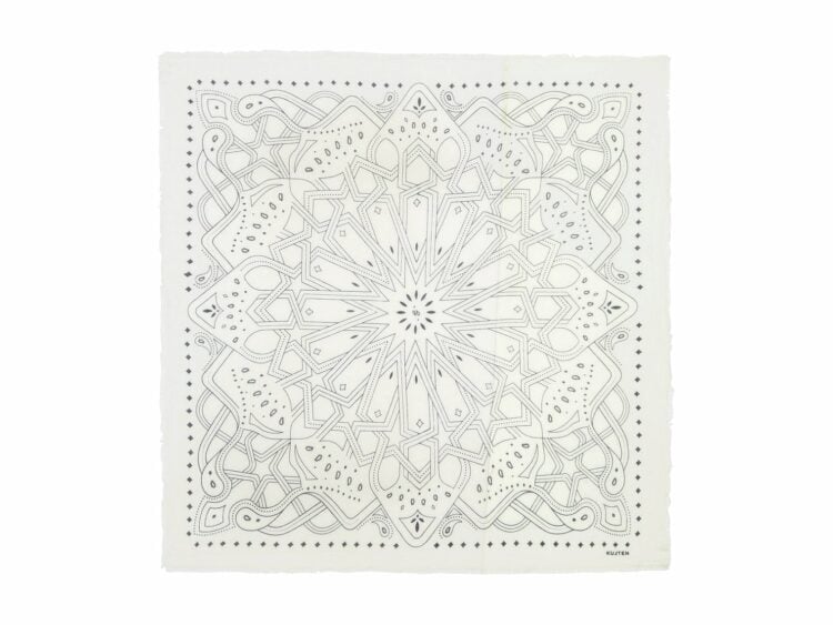 Kujten Extra Large Bandana Effy Zellige White