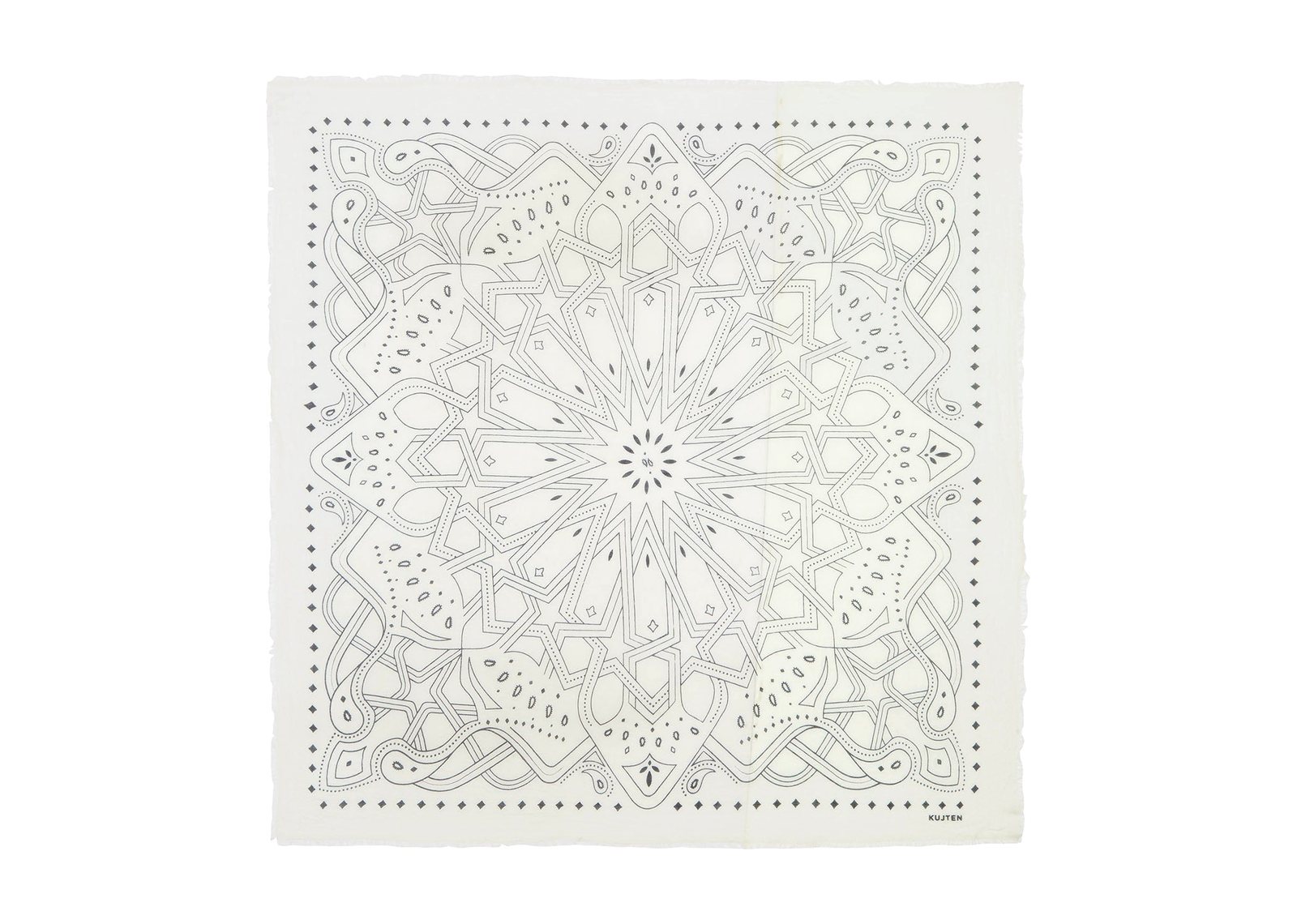 Kujten Extra Large Bandana Effy Zellige White