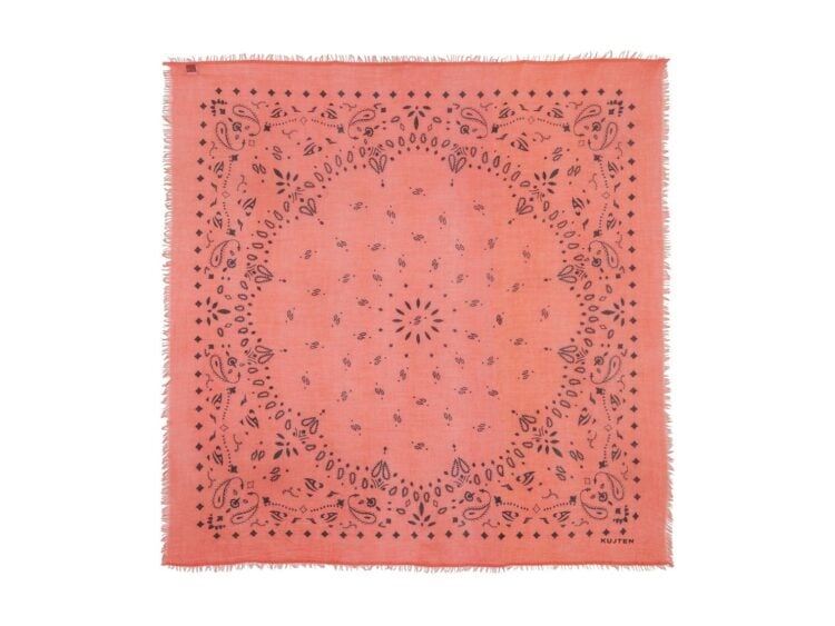 Kujten Extra Large Effy Bandana Neon Coral