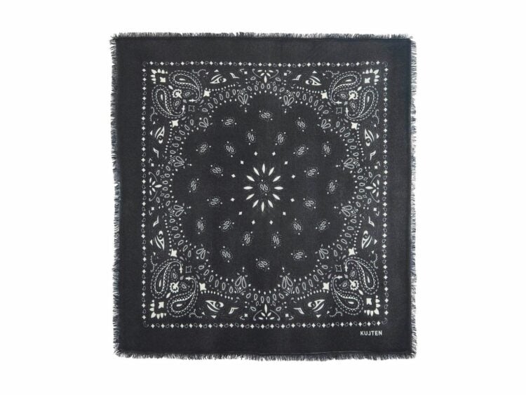 Kujten Large Bandana Hachiko Bico Black – White