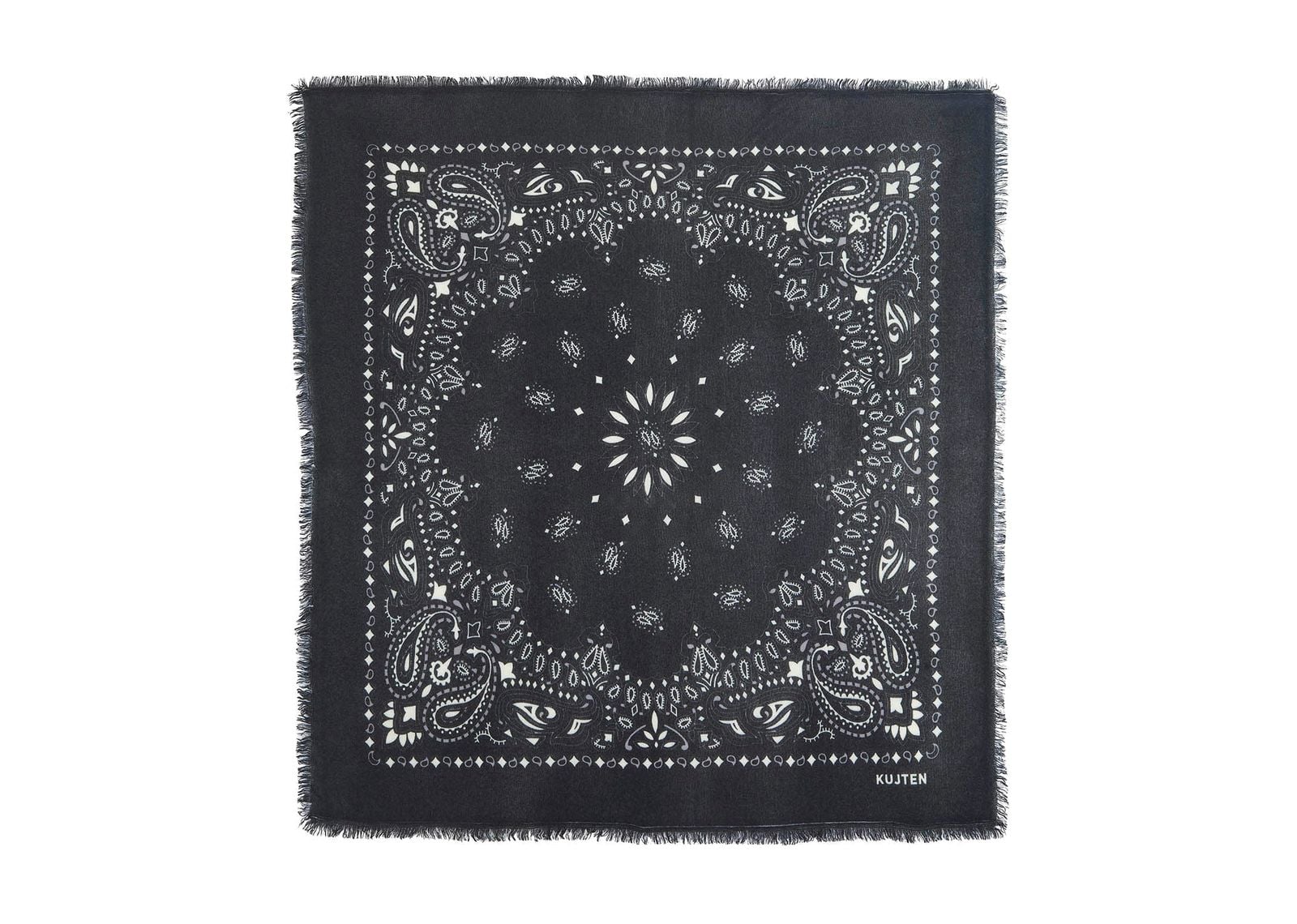 Kujten Large Bandana Hachiko Bico Black – White