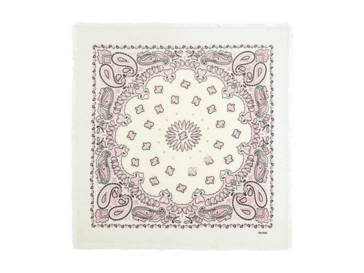 Kujten Large Bandana Hachiko Bico Blush White