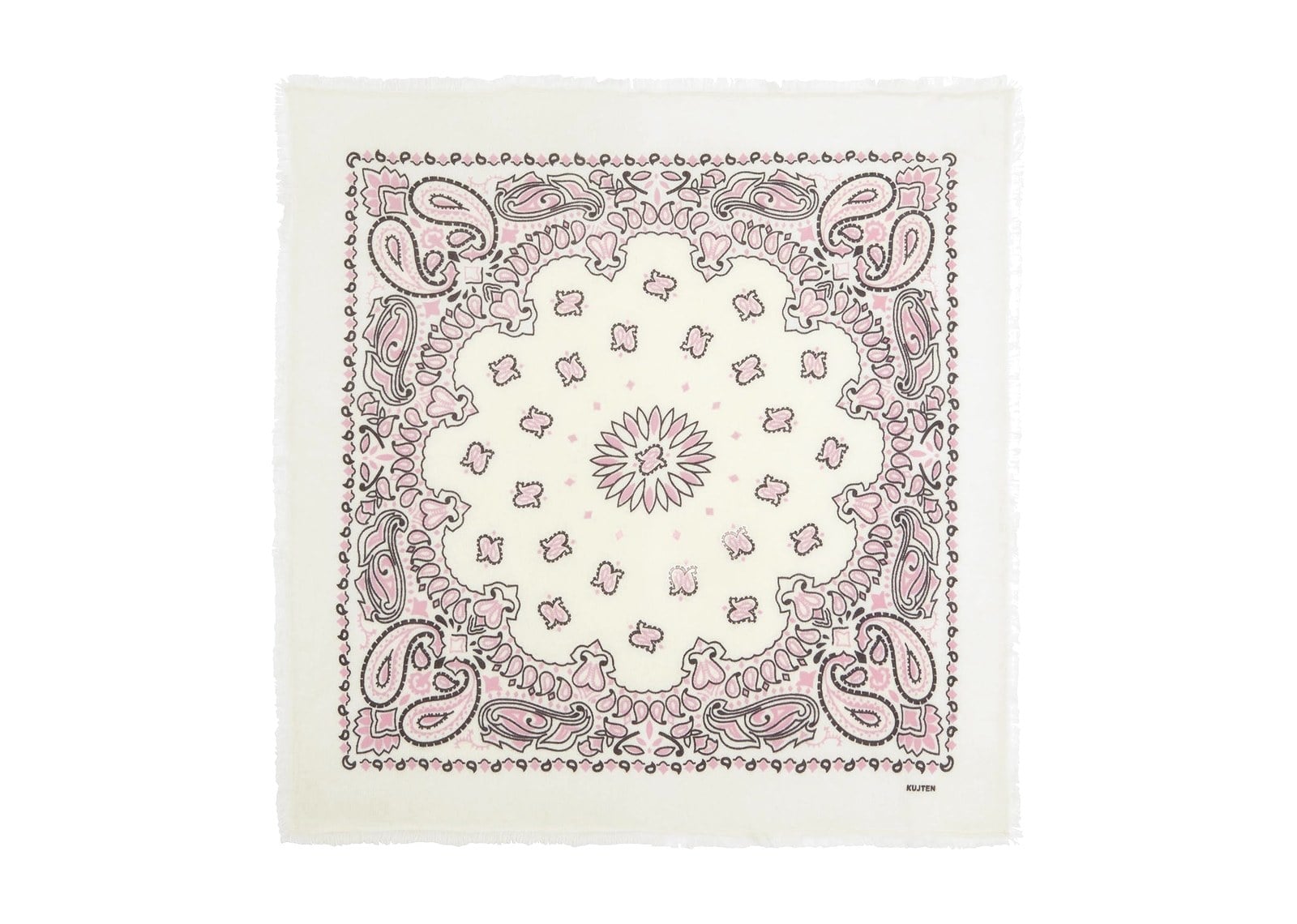 Kujten Large Bandana Hachiko Bico Blush White