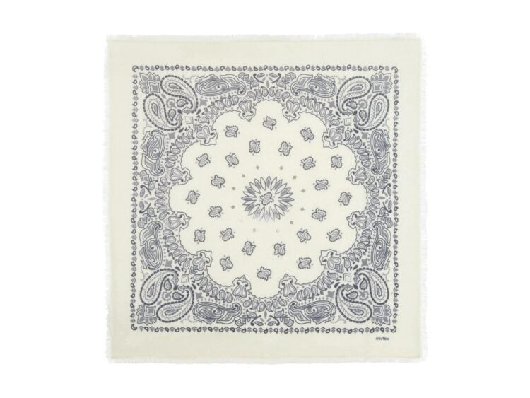 Kujten Large Bandana Hachiko Bico Gray White