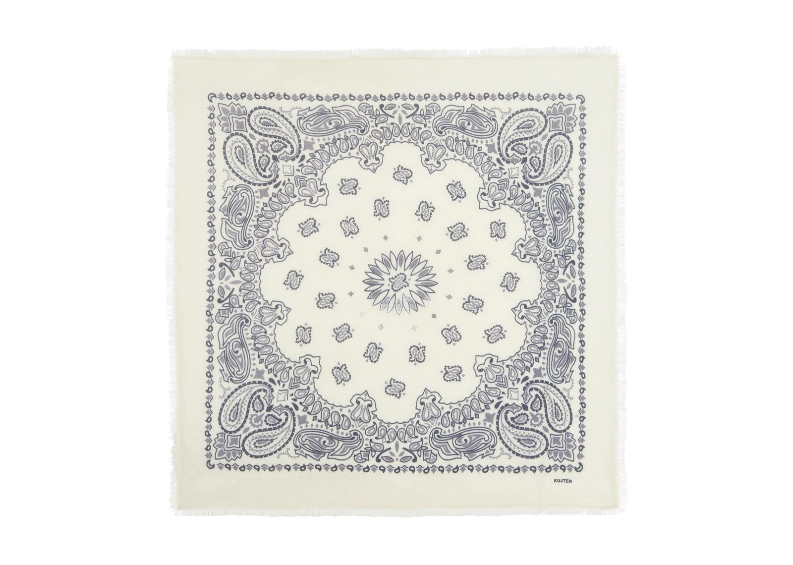 Kujten Large Bandana Hachiko Bico Gray White
