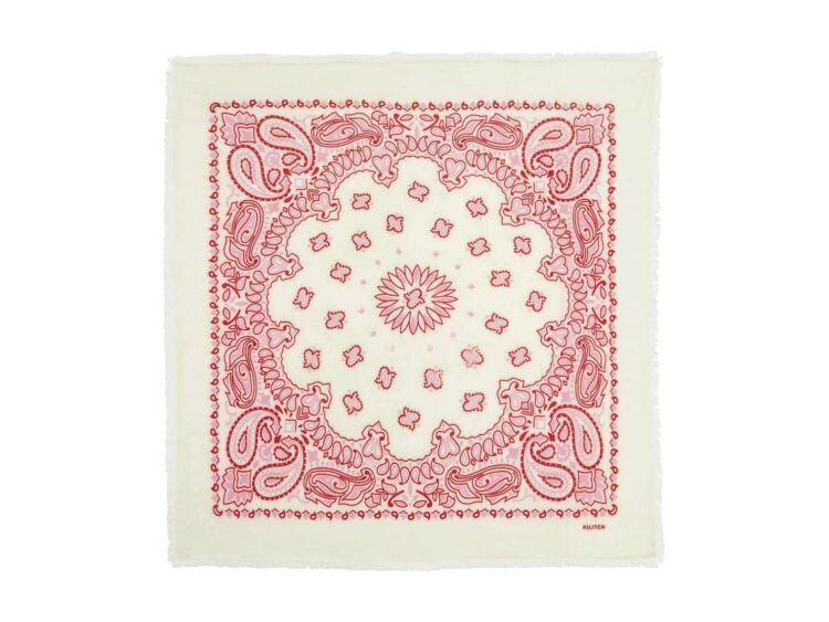Kujten Large Bandana Hachiko Bico Red White