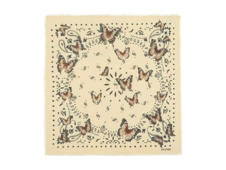 Kujten Large Bandana Hachiko Butterfly Anise