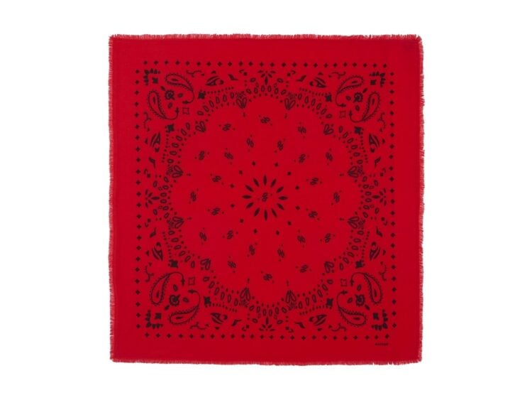 Kujten Large Bandana Hachiko Coral Red