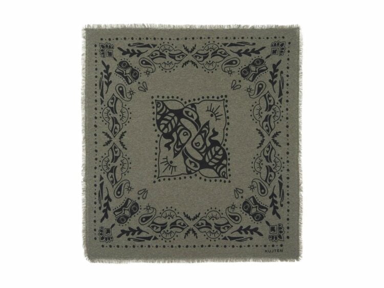 Kujten Large Bandana Hachiko Inuit Marl Khaki